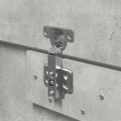 Storage Bed Frame Concrete Grey 120 x 190 cm Engineered Wood