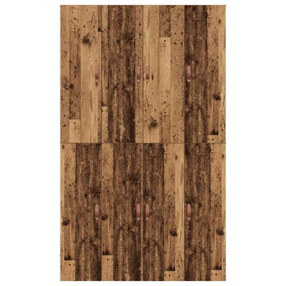 Bed Frame with Storage Old wood 120 x 190 cm Engineered wood