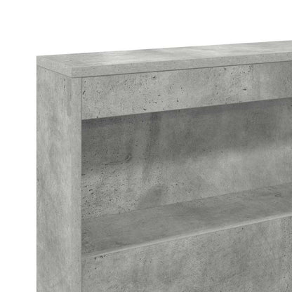 Storage Headboard Concrete Grey 150 cm Engineered Wood