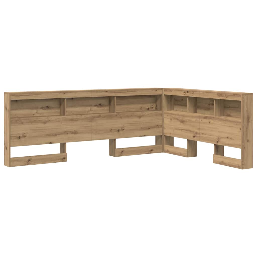 Storage Headboard with Shelf Artisan Oak 150 cm Engineered Wood