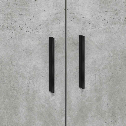 Storage Bed Frame Concrete Grey 75 cm Engineered Wood