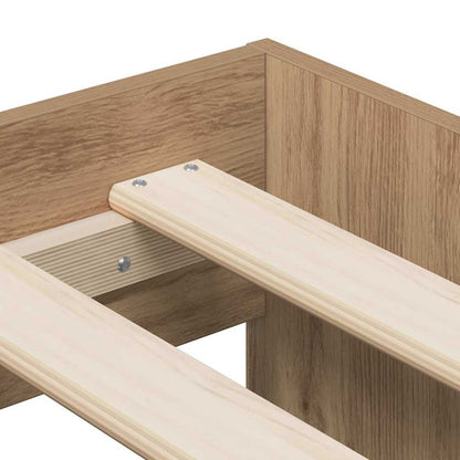 Storage Bed Frame Artisan Oak 75 cm Engineered Wood