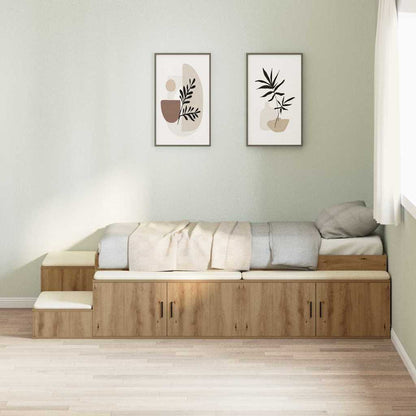 Storage Bed Frame Artisan Oak 75 cm Engineered Wood