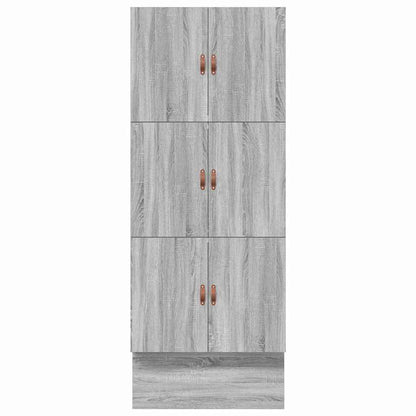 Storage Bed Frame with Drawer Grey Sonoma 80 cm Engineered Wood