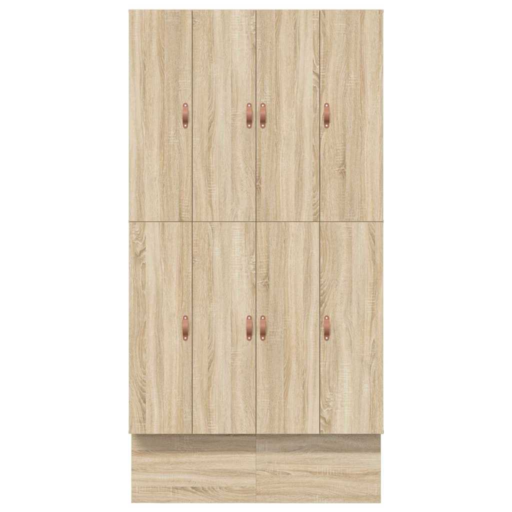 Storage Bed Frame with Drawer Sonoma Oak 120 cm Engineered Wood