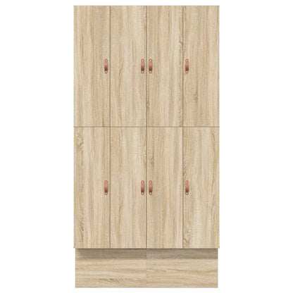 Storage Bed Frame with Drawer Sonoma Oak 120 cm Engineered Wood