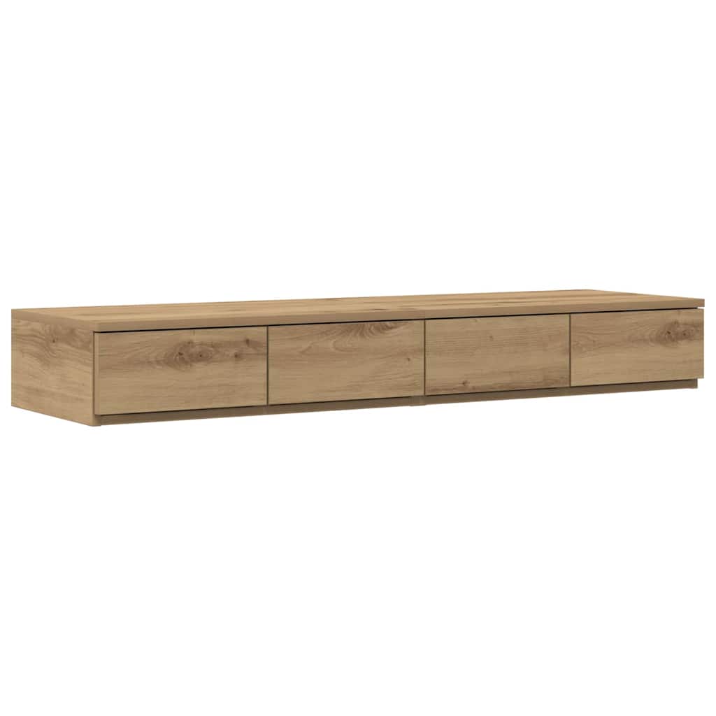 Storage Bed Frame Artisan Oak 120 cm Engineered Wood