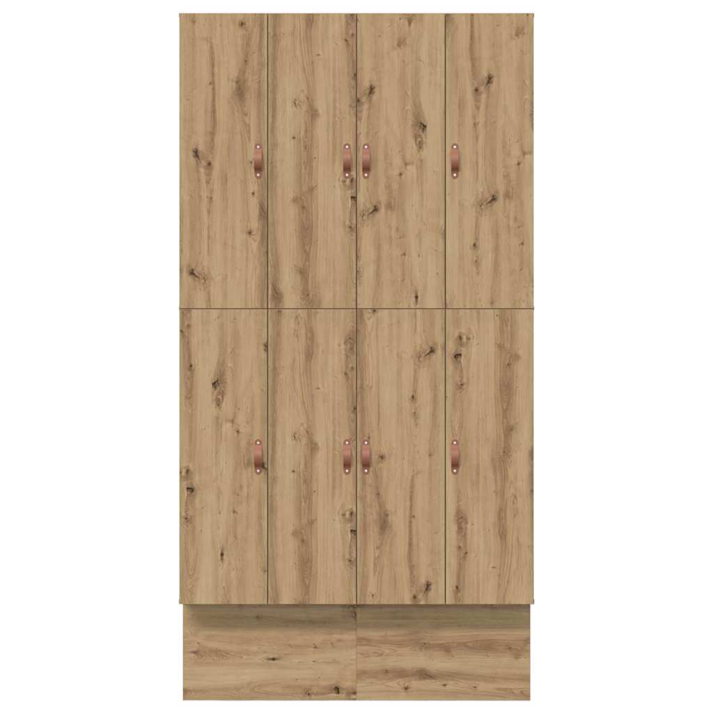 Storage Bed Frame Artisan Oak 120 cm Engineered Wood