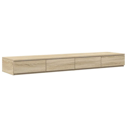 Storage Bed Frame with Drawer Sonoma Oak 150 cm Engineered Wood