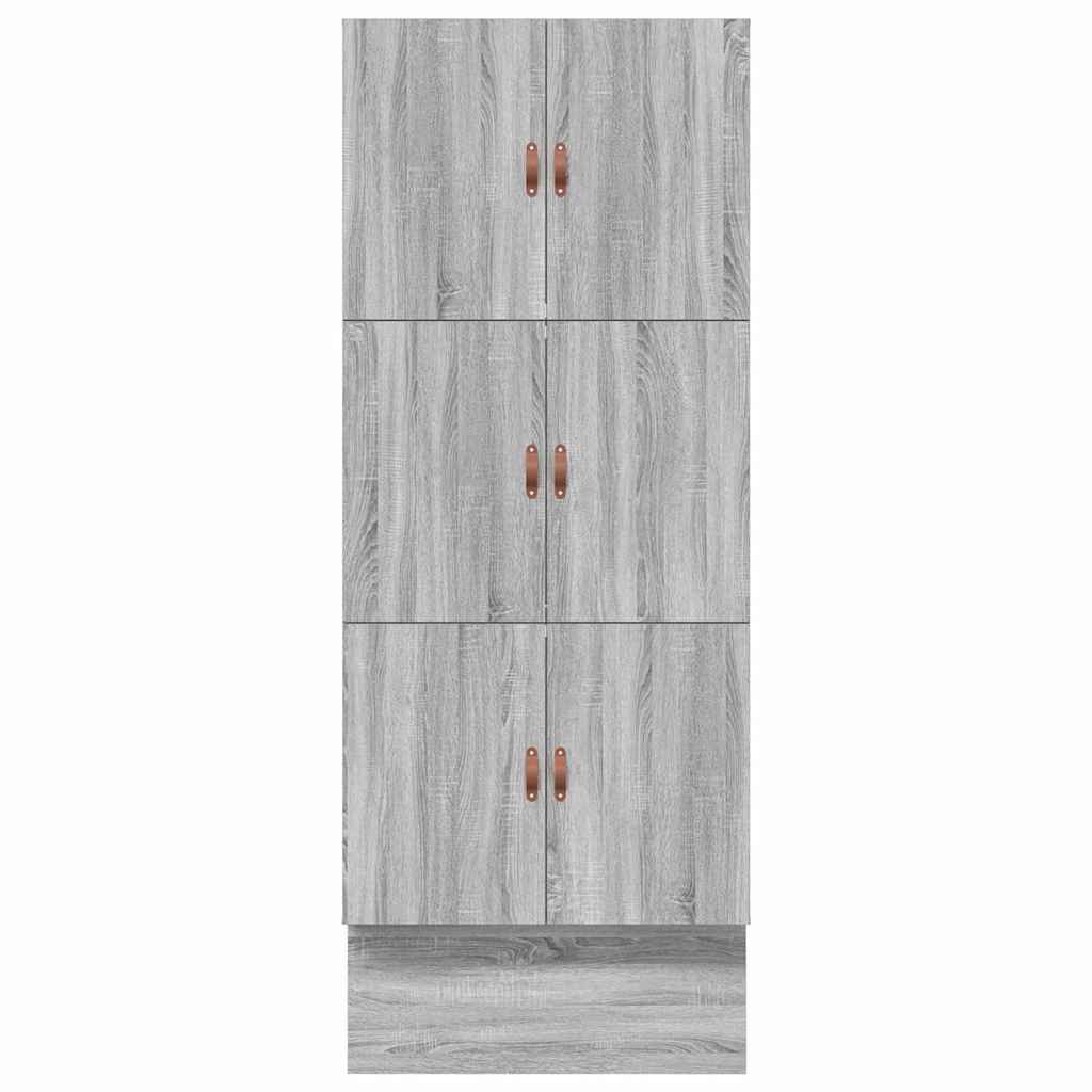 Storage Bed Frame with Drawer Grey Sonoma 75 cm Engineered Wood