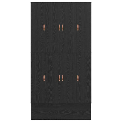 Storage Bed Frame with Drawer Black Oak 120 cm Engineered Wood