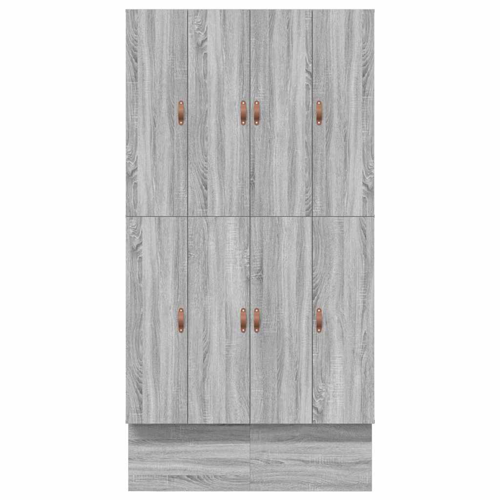 Storage Bed Frame Grey Sonoma 120 cm Engineered Wood