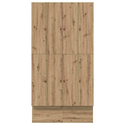 Storage Bed Frame Artisan Oak 120 cm Engineered Wood