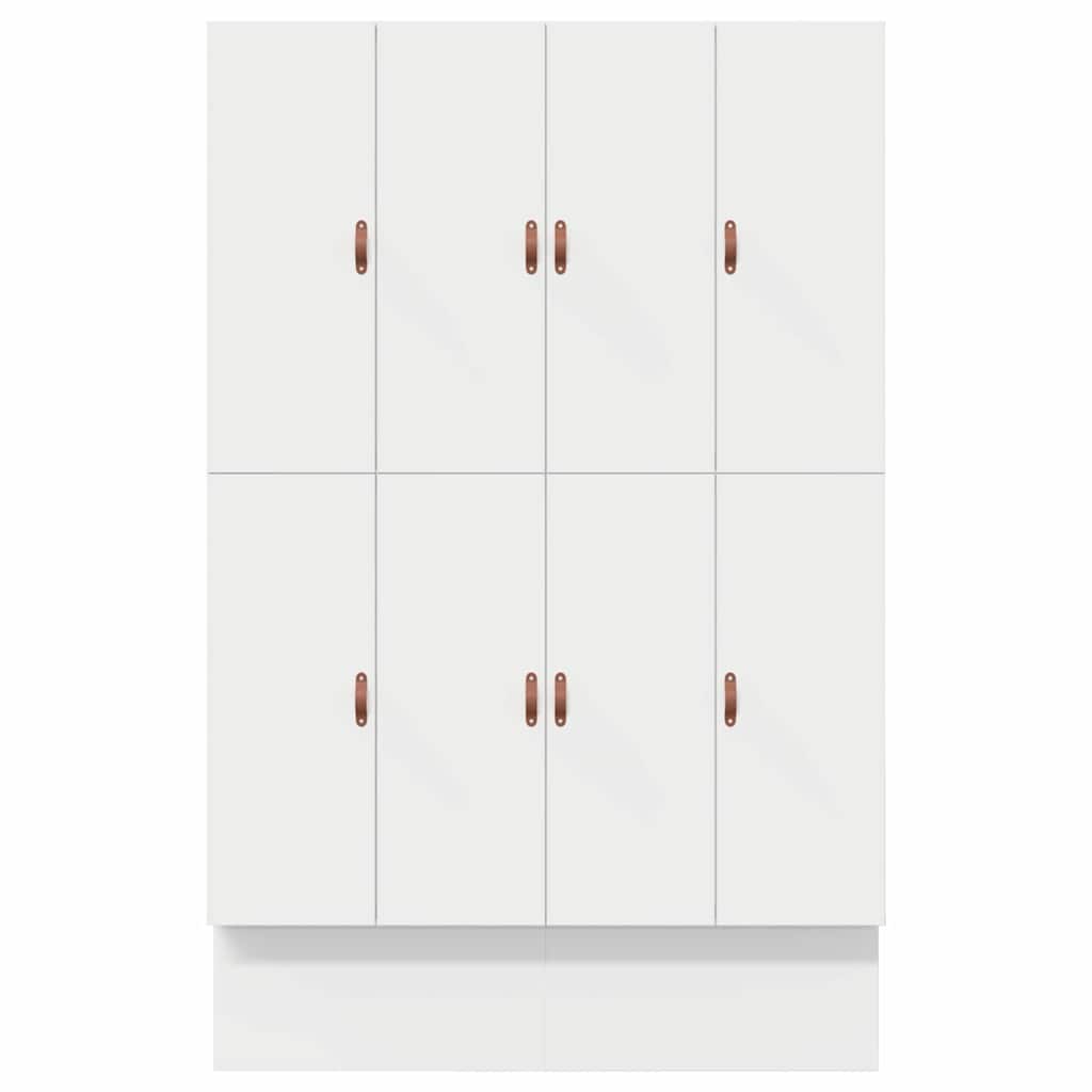 Storage Bed Frame with Drawer White 135 cm Engineered Wood