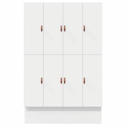 Storage Bed Frame with Drawer White 135 cm Engineered Wood