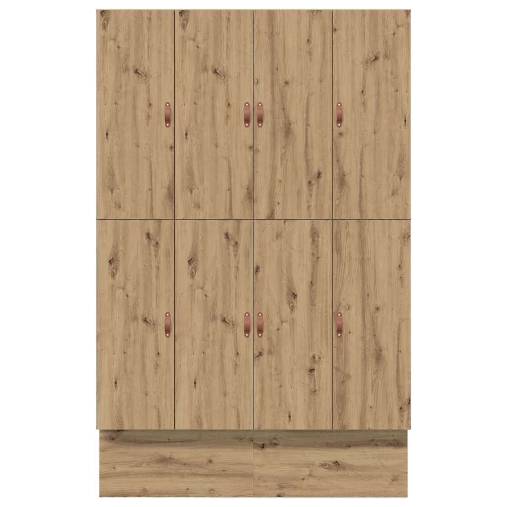 Storage Bed Frame Artisan Oak 135 cm Engineered Wood