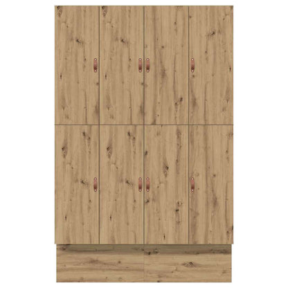 Storage Bed Frame Artisan Oak 135 cm Engineered Wood