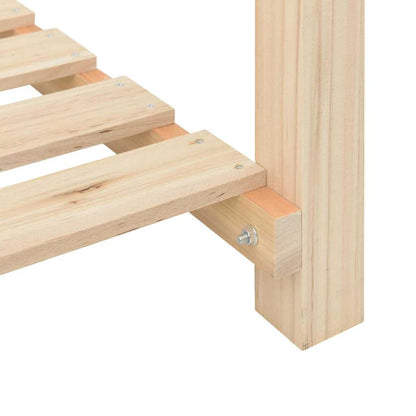 Garden Planter Beige 71 x 37 x 76.5 cm Solid fir wood