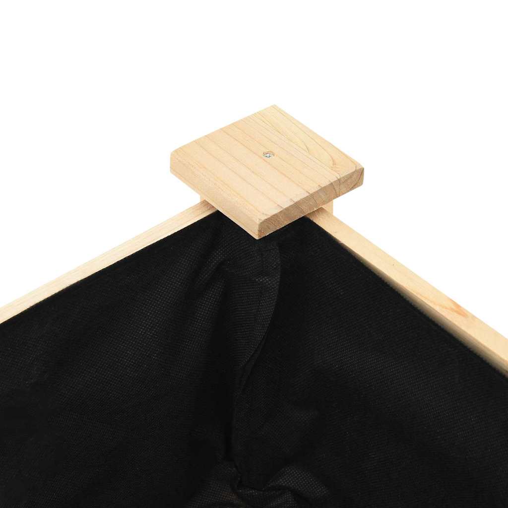 Garden Planter Beige 161 x 43 x 76.5 cm Solid fir wood