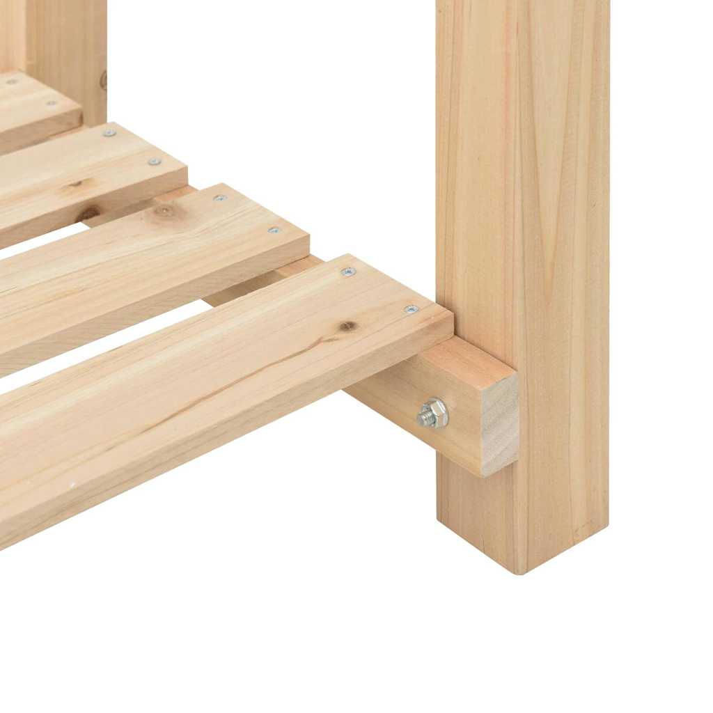 Garden Planter Beige 45 x 45 x 76.5 cm Solid fir wood