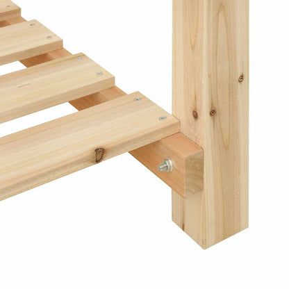 Garden Planter Beige 60.5 x 60 x 76.5 cm Solid fir wood