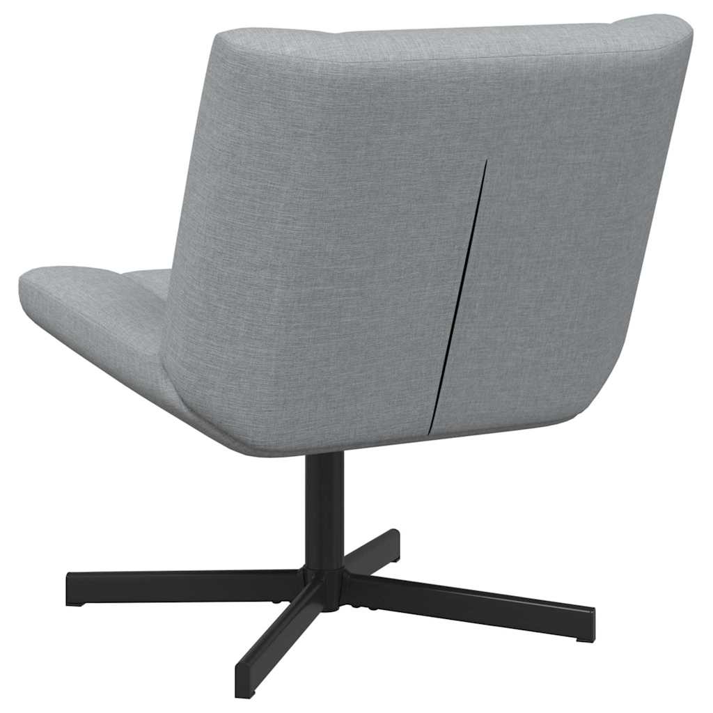 Swivel Chair Light grey 63 x 75 x 76 cm Fabric