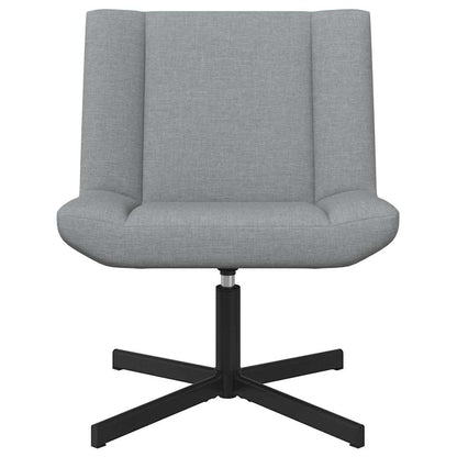 Swivel Chair Light grey 63 x 75 x 76 cm Fabric