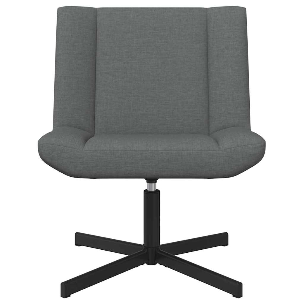 Swivel Chair Dark Grey 63 x 75 x 76 cm Fabric