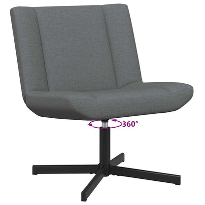 Swivel Chair Dark Grey 63 x 75 x 76 cm Fabric