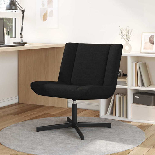 Swivel Chair Black 63 x 75 x 76 cm Fabric
