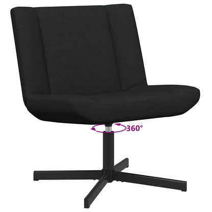 Swivel Chair Black 63 x 75 x 76 cm Fabric