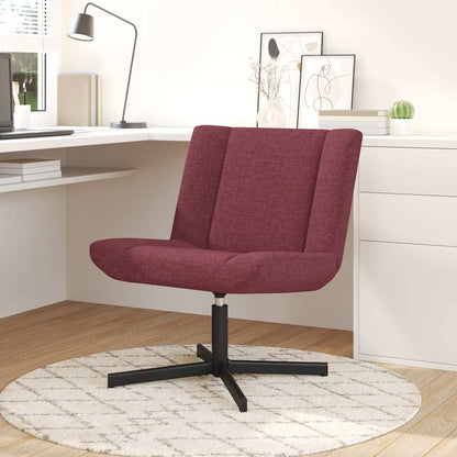 Swivel Chair Wine red 63 x 75 x 76 cm Fabric