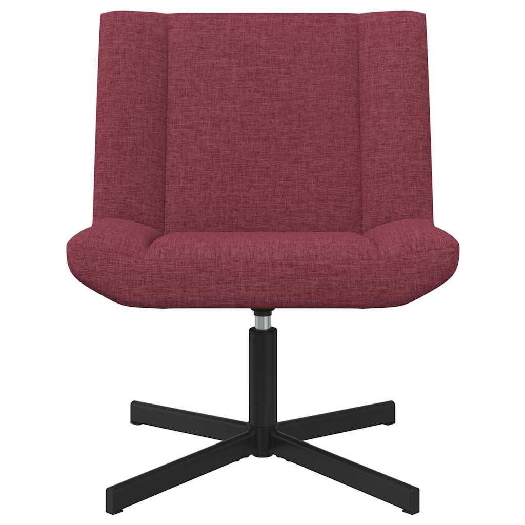 Swivel Chair Wine red 63 x 75 x 76 cm Fabric