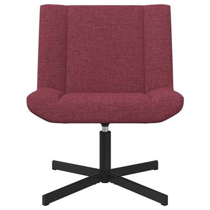 Swivel Chair Wine red 63 x 75 x 76 cm Fabric