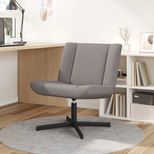 Swivel Chair Taupe 63 x 75 x 76 cm Fabric