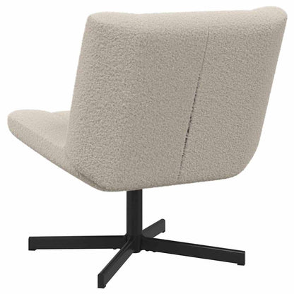 Swivel Chair Light Grey 63 x 75 x 76 cm Sheepskin