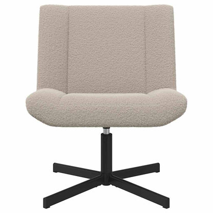 Swivel Chair Light Grey 63 x 75 x 76 cm Sheepskin