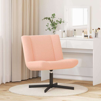 Swivel Chair Pink 63 x 75 x 76 cm Sheepskin