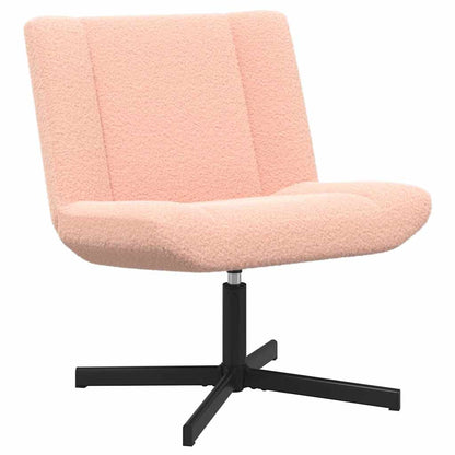 Swivel Chair Pink 63 x 75 x 76 cm Sheepskin
