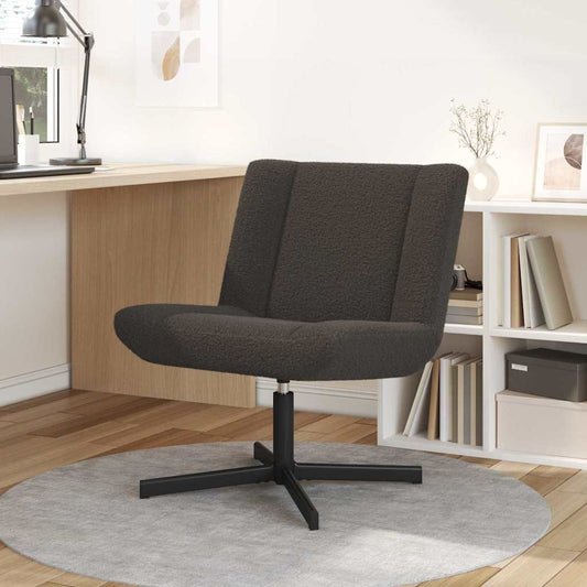 Swivel Chair Dark grey 63 x 75 x 76 cm Fabric