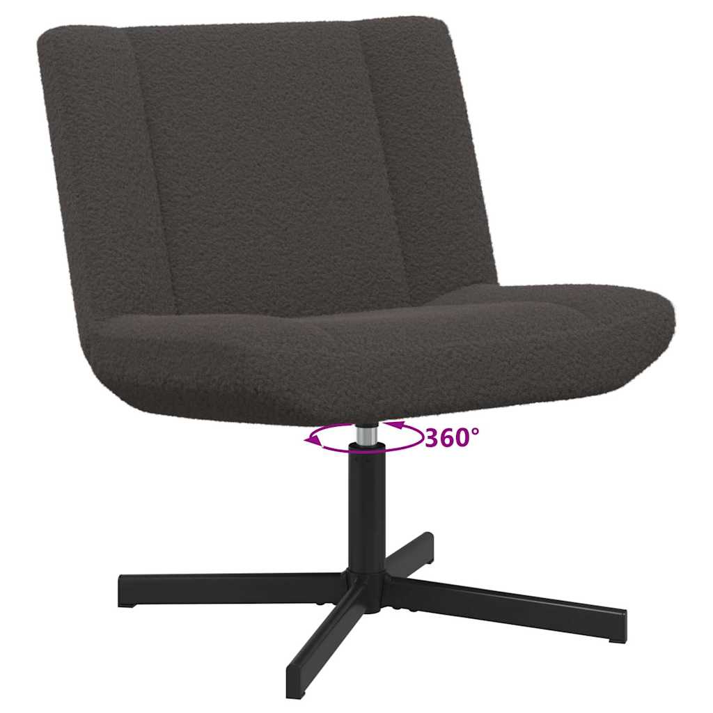 Swivel Chair Dark grey 63 x 75 x 76 cm Fabric