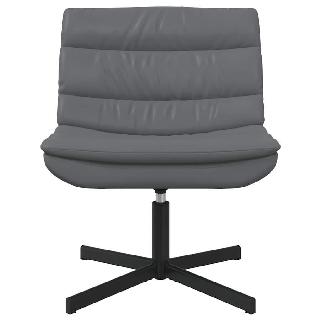 Swivel Chair Grey 63 x 75 x 76 cm PU