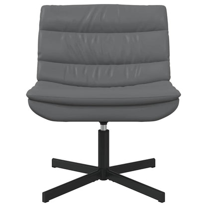 Swivel Chair Grey 63 x 75 x 76 cm PU