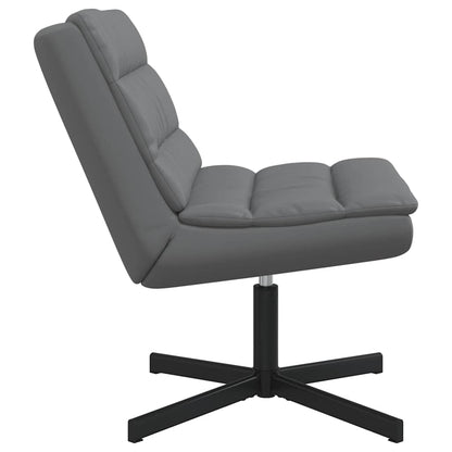 Swivel Chair Grey 63 x 75 x 76 cm PU