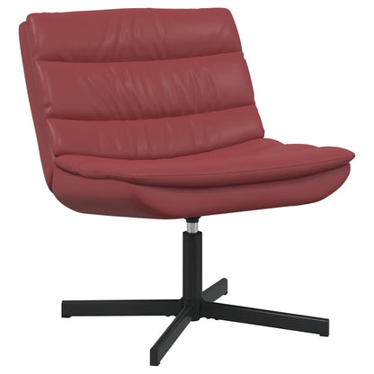Swivel Chair Wine red 63 x 75 x 76 cm Faux leather