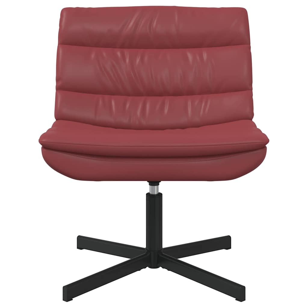 Swivel Chair Wine red 63 x 75 x 76 cm Faux leather
