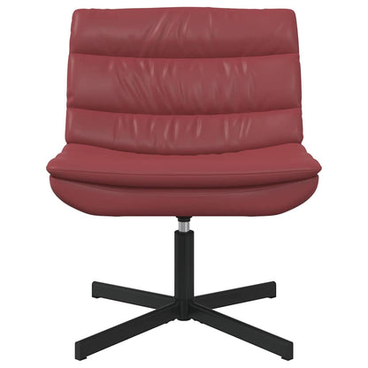 Swivel Chair Wine red 63 x 75 x 76 cm Faux leather