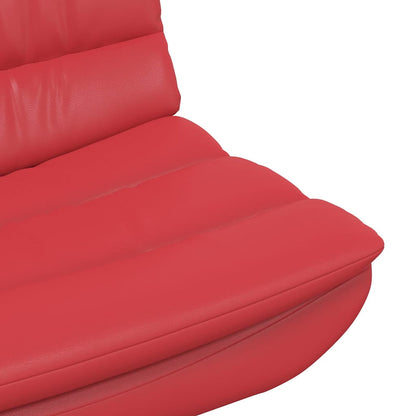 Swivel Chair Red 63 x 75 x 76 cm PU
