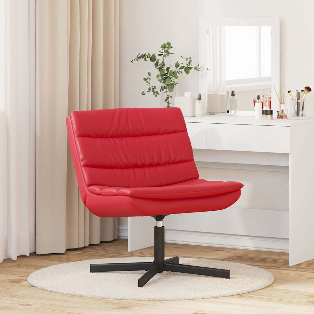 Swivel Chair Red 63 x 75 x 76 cm PU