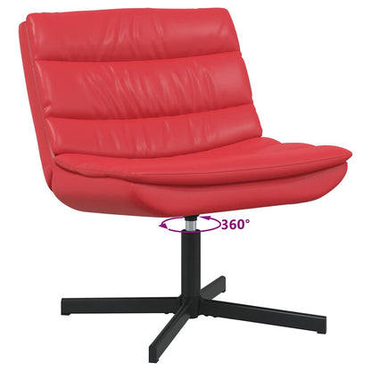 Swivel Chair Red 63 x 75 x 76 cm PU